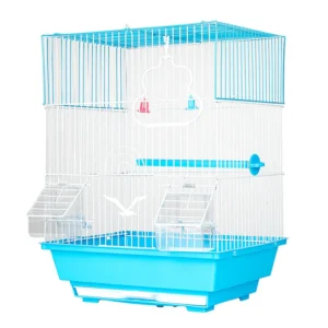 Factory Directly Selling Portable Bird Cage for Pet Cats Solid Pattern Outdoor Metal Bird House with Plastic Tray Pallet