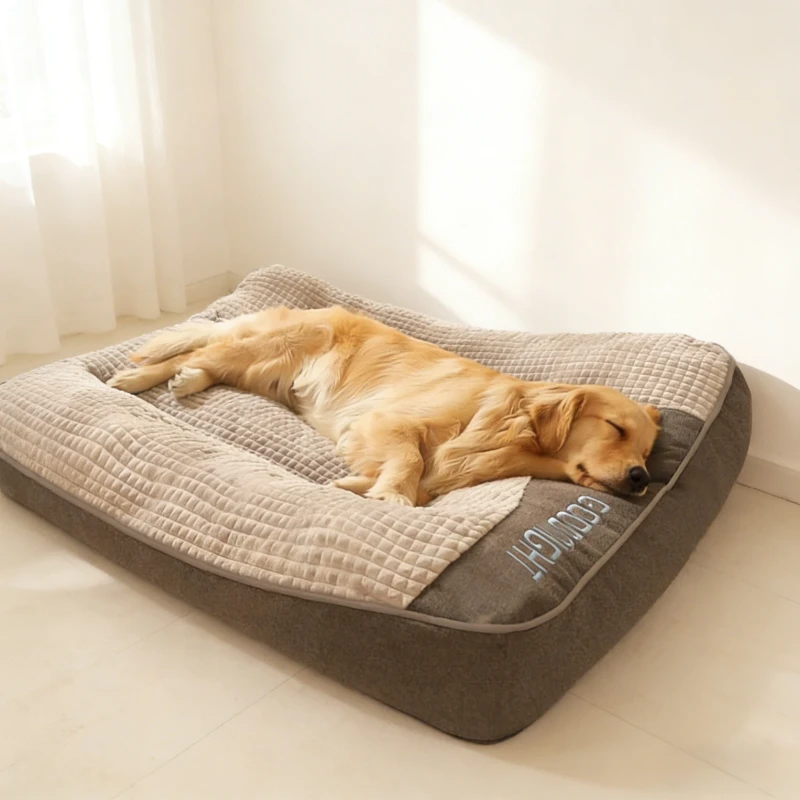 Factory Dog Beds in Stock Thickened Anti scratch Large Dog Spine protection Orthopedic Bed Detachable Pet cat Bed