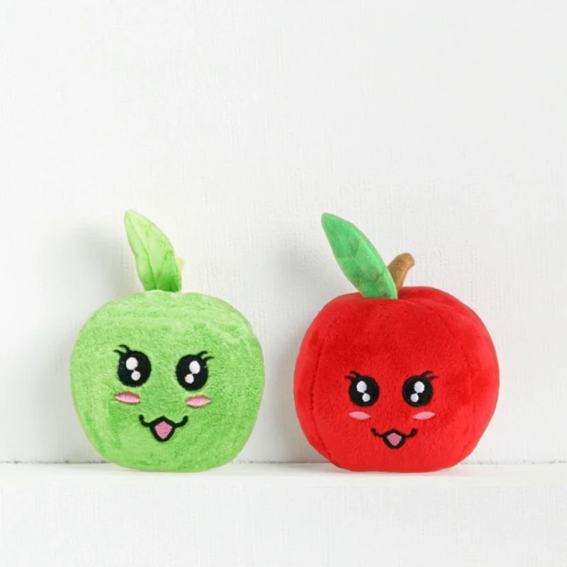 Factory Dog Puzzle Squeak Toys Teeth Cleaning Fruits Vegetables Shaped Plush Bite Resistance