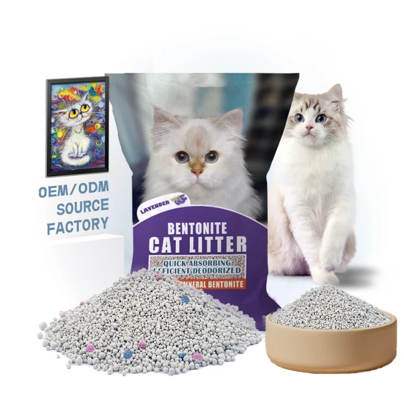 Factory Flash Deal 100% Natural Mineral Strong Clumping Cats Ball Shaped Bentonite Cat Litter