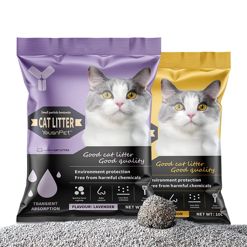 Factory High Quality 100% Natural Mineral High Absorbency Dust Free Odor Control Ball Shaped Bentonite Cat Litter