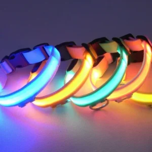 Factory LED Light Pet Collars Night Dog Safety Supplies USB Charging Dog Collars