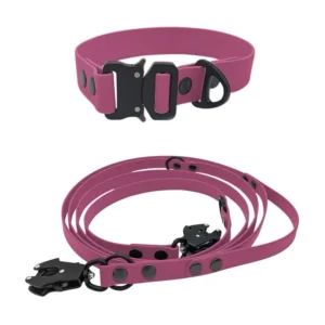 Factory Luxury Dog Leashes & Collars Custom Adjustable Heavy Duty Waterproof PVC with RIBBONS for All Dogs Training