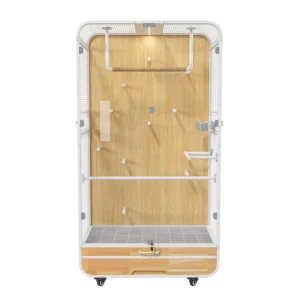 Factory Luxury Large Indoor Bird Villa Cage 180cm with Glass Front Design for Parrot Cockatiel Macaw Aviary