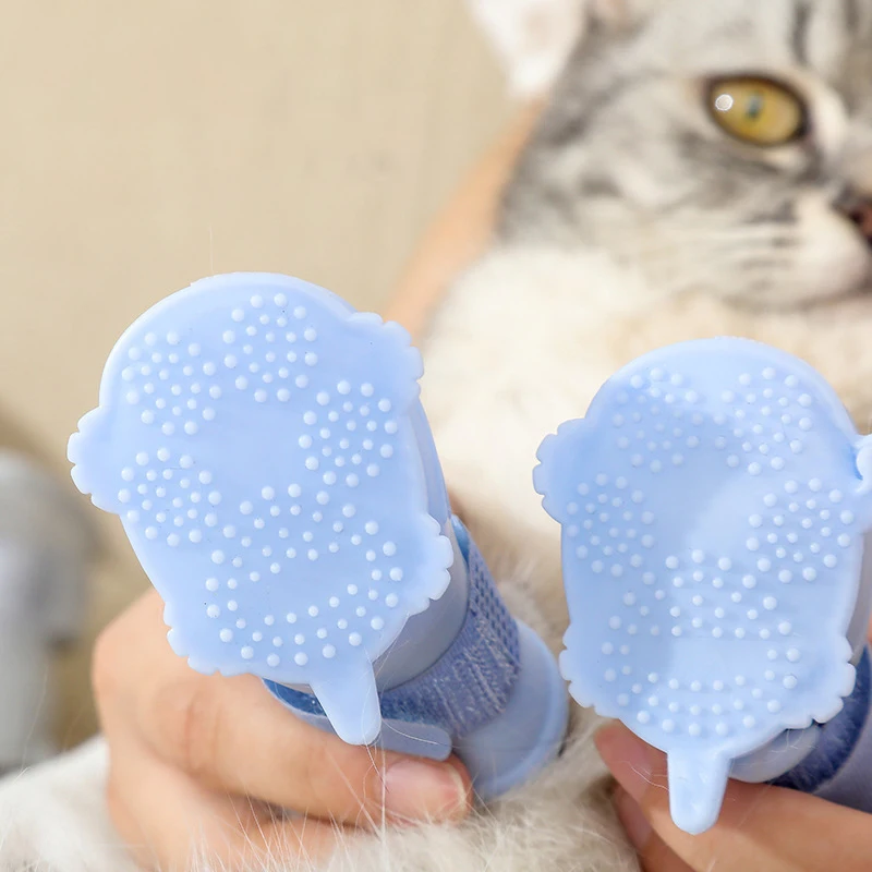 Factory Luxury Pet Shoes for Small Dog & Cat Outdoor Anti-slip Soft TEP Waterproof Rain Boots All Seasons