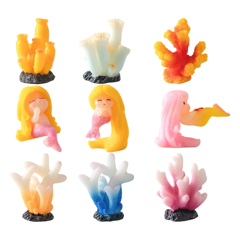 Factory Mermaid Aquarium Landscaping Fish Tank Accessories Coral Fish Tank Decoration