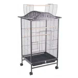 Factory New Arrival Roof Shape Birds Villa Secure Parrot Cage with Anti-escape Door Pet Supplies