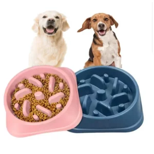 Factory Non-slip Plastic Pet Slow Feeder Dog Slow Food Bowl