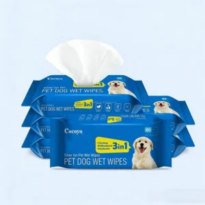 Factory OEM ODM Pet Wet Wipes Degradable Natural Plant Fiber Pure Daily Care Non Stimulating