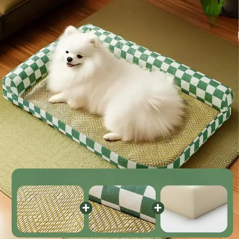 Factory Pet Accessories Washable Mat Cooling Feature Solid Pattern Cats Dogs Bed for Home Use Pet Mats & Pads