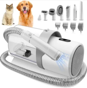 Factory Pet Hair Hoover Cat and Dog Comb Shaver Grooming Cleaning Suction Machine Electric Shaving & Vacuuming Set