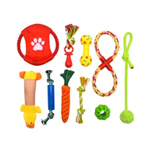 Factory Pet Polyester Rope Toys Interactive Training Endurance Teeth Cleaning Dog Chewing Toy