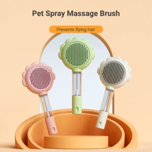 Factory Pet Water Spray Brush Soft Dog Hair Steamy Comb Cat Steam Brush for Cat Massage Bathing and Cleaning