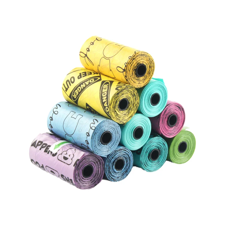 Factory Price 25 Rolls ctn Disposable Eco Friendly Pet Dog Waste Poo Bags