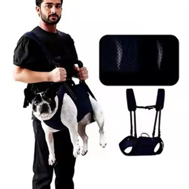 Factory Price Ergonomic Dog Carrier Backpack Protect Pet Spine Breathable Mesh Medium Large Dog Travel Bag Convertible Shoulder