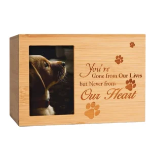 Factory Price Funeral Urn Pet Cremation Urns Memorial Keepsake Wooden Casket for Dog Cat Urns