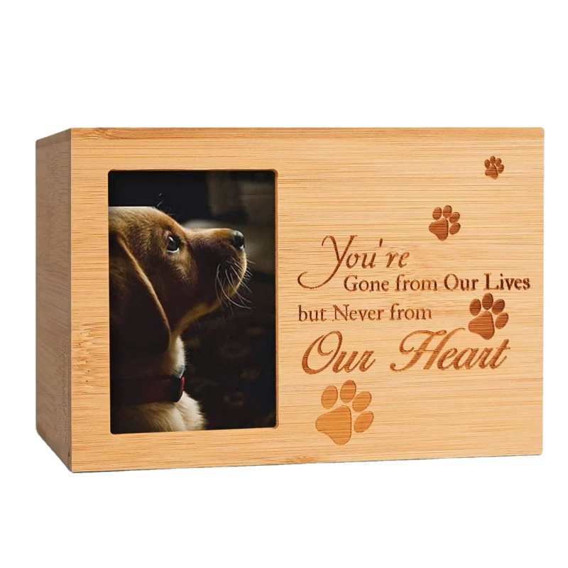 Factory Price Funeral Urn Pet Cremation Urns Memorial Keepsake Wooden Casket for Dog Cat Urns