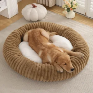 Factory Price Luxury Eco Friendly Dog Sofa Comfortable Plush Large Dog Bed Solid Color Breathable Pet Nest Warm Fashion Carton