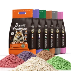 Factory Price Tofu Cat Litter 1.5mm 100% Eco friendly Cat Litter Sand Natural Flushable 2.0mm Original Sand Arena Para Gatos