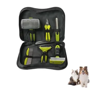 Factory Professional Multifunction 6 in 1 Green Sog Supplies Pet Grooming Dog Grooming Kit