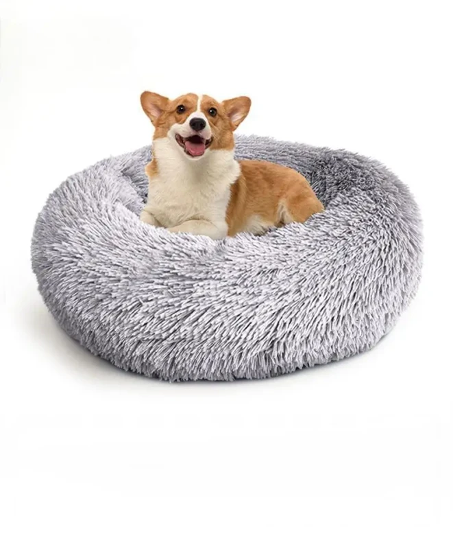 Factory Round Plush Soft Warm Comfortable Waterproof Pet Accessories Sofa Cat Dog Pet Bed