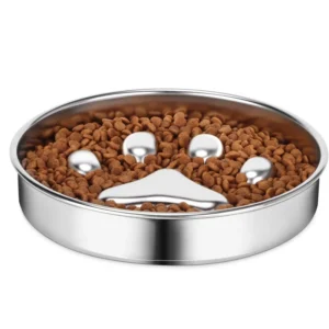 Factory Slow Feeder Dog Bowl Stainless Steel Pet Slow Feeder Bowl Food and Water Bowls
