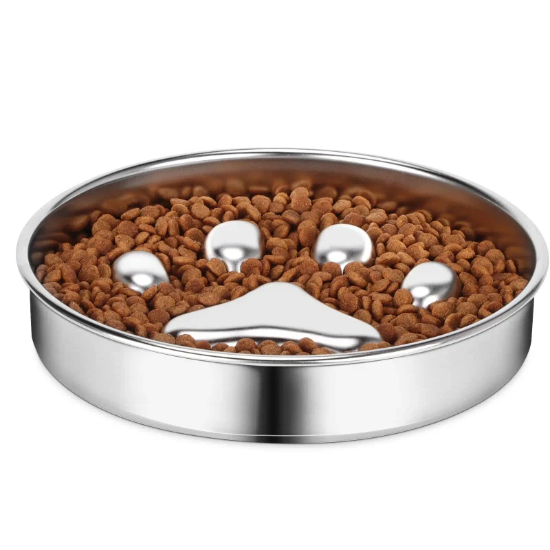 Factory Slow Feeder Dog Bowl Stainless Steel Pet Slow Feeder Bowl Food and Water Bowls