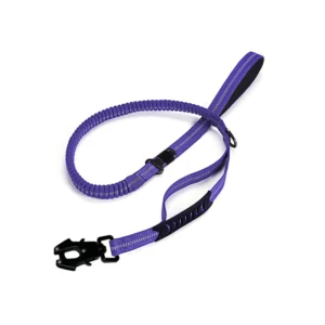 Factory Stocked Heavy Duty Tactical Pet Lead Shock Absorbing Bungee Frog Clip Dog Leash With 2 Padded Handle