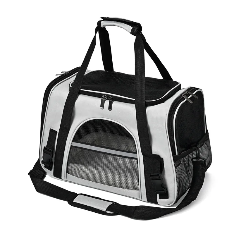 Factory Supply Durable Luxury Portable Pet Carriers Airline Approved Cat Dog Travel Bag with Large Capacity