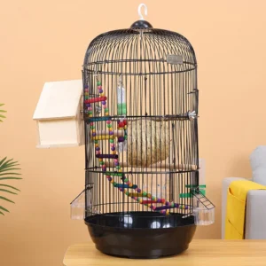 Factory Supply Eco-Friendly Foldable Durable Stainless Steel Parrot Front Breeding Bird Cages with Rounded Design
