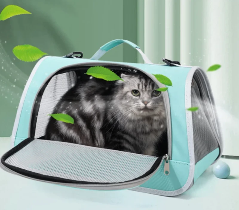 Factory Supply Luxury Durable Expandable Soft-Sided Airline Approved Portable Waterproof Lightweight Pet Carrier for Cats Dogs