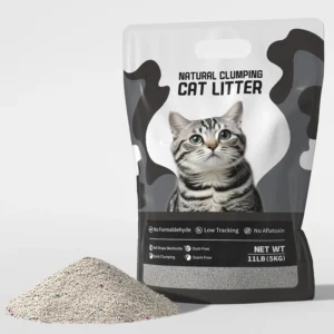 Factory Supply OEM Ecological Natural Strong Clumping Cat Litter Pet Product Dust Free Natural Bulk Bentonite Cat Litter