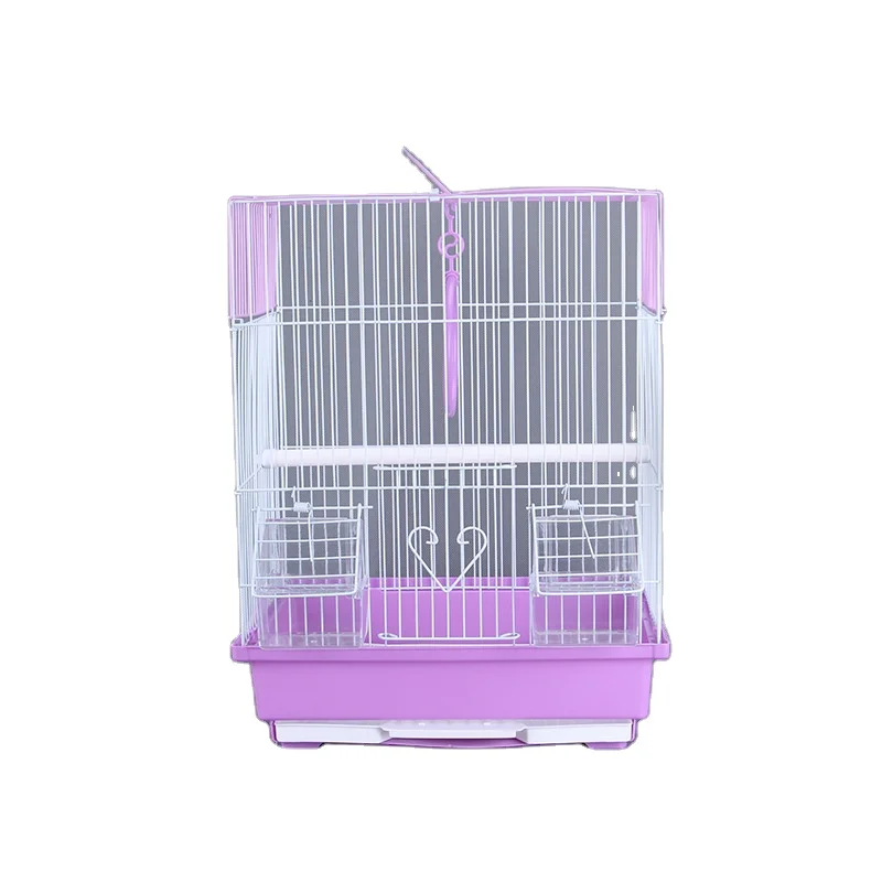 Factory Supply Shaped Powder Coated Metal Carry Breeding Cages Wire Pet Parrot Bird Cage