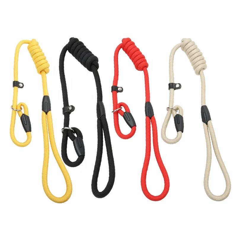 Factory Training Waterproof Nylon Strong Braided Slip Lead Pet Dog Leash