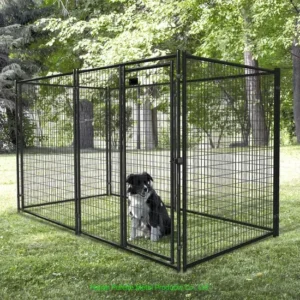 Factory Welded Wire Mesh Dog Kennel Outdoor Metal Dog Cage 4ft 5ft 6ft 10ft Multiple Sizes for Farm Backyard