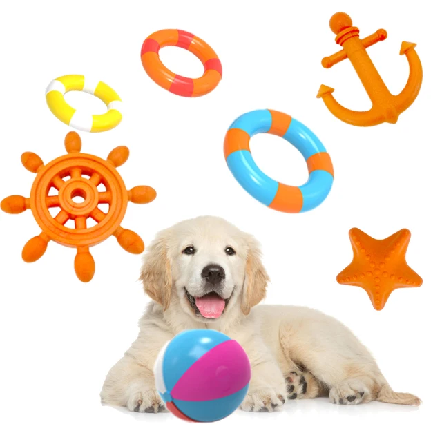 Factory direct sales Pet Chewing Dog Cat Toys with Ocean Series Durable TPR Toys Pet Supplies