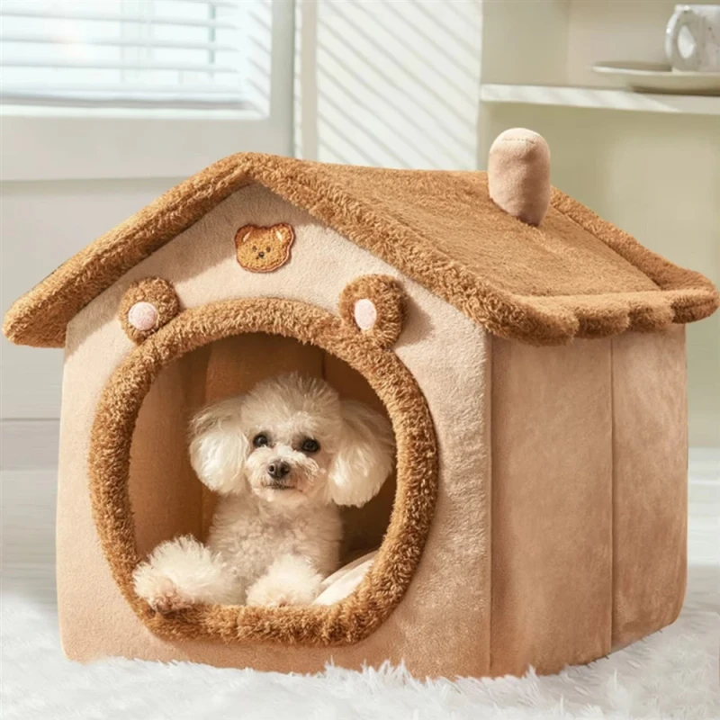 FactoryWholesale Pet Product Indoor Detachable Small Dog Cat House Puppy Cave Sofa Bed for Extra Small Dogs and Mediums Pet Beds