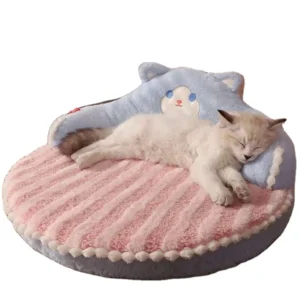 Fashion Cute Cat Bed House Winter Sleep Rest Play Cotton Sponge Warm Hand Wash Mat Cat Bed