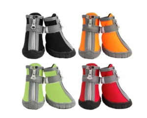 Fashion Design Pet Socks Breathable Outdoor Soft Bottom Shoes Water Proof Solid Pattern Made From PU Nylon for Dogs