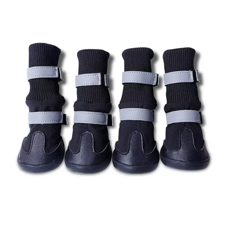 Fashion Designer Pet Shoes Dog Socks Shoes With Reflective Strip Waterproof Pet Boots Dog Paw Protector