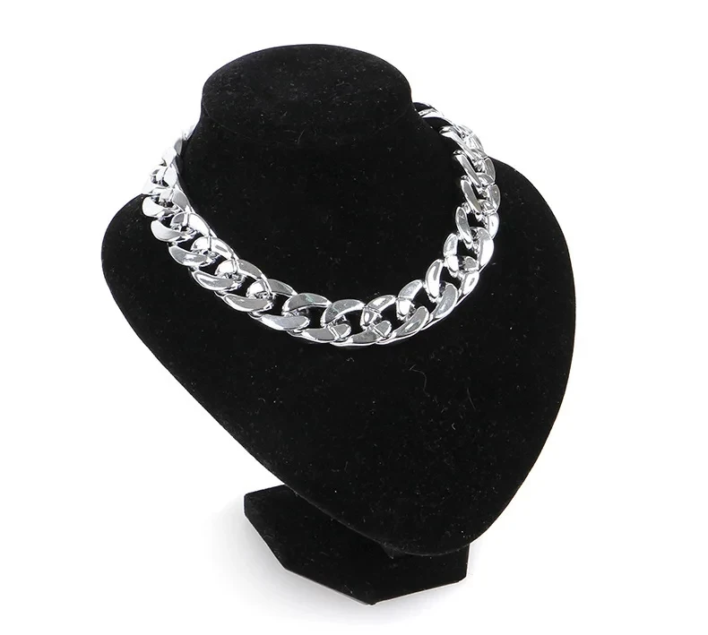 Fashion Pet Dog Necklace Collars Thick Uv Gold No Fade Chain Identified Safety Collar Puppy Dogs Pet Accessories