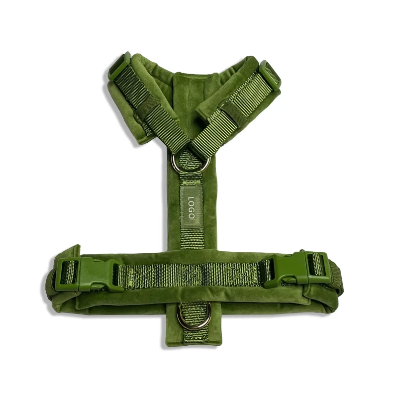 Fashionable Solid Simple Pet Dog Harness Durable Adjustable Dog Harness With Quickly Release Plastic Buckle for Dogs