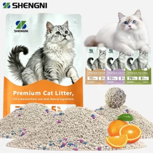 Fast Clumping Eco Friendly Bentonite Clay Litter for Cats 5kg 99% Dust Free Highly Adsorbent Odor Control