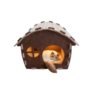 Felt Cat Nest Four Seasons Universal Cat Villa Wear resistant Winter Pet Nest Semi closed Small Dog Kennel Cat