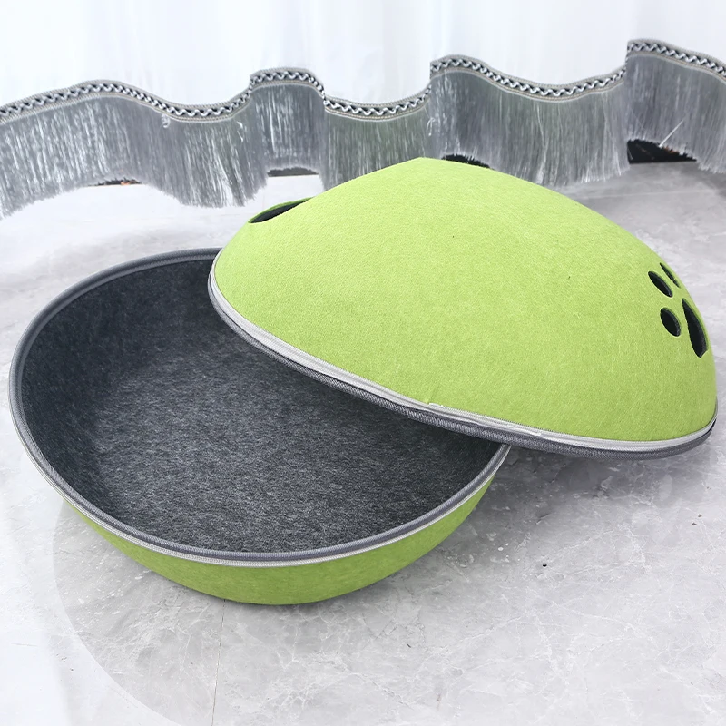 Felt Pet Bed Accessories Warm Comfortable Pet Cat Bed Medium Small Size Bed for Pet