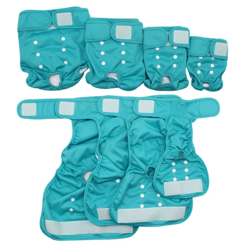 Female Dog Diapers Washable Reusable Period Panties Small Medium Large Sizes Cute Print Flannel Portable