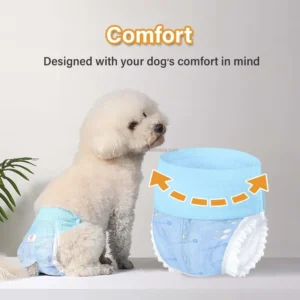 Female Dog Disposable Pet Diaper Estrus Physiological Pants Elastic Breathable Leak Proof Dog Sanitary Pants