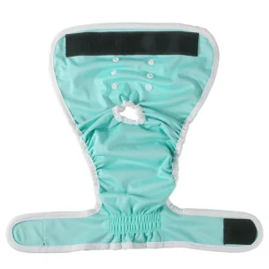 Female Pet Washable Dog Diapers Super Absorbent Breathable Polyester Eco-Friendly Reusable Adjustable Post-Surgery Protection