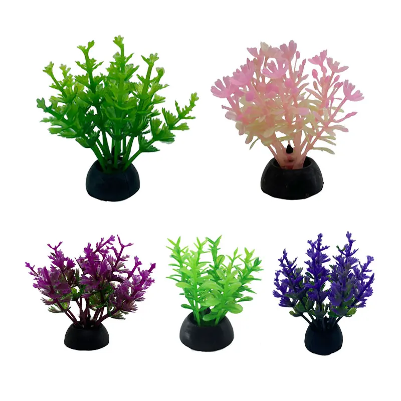 Fish Tank Aquarium Decoration Plants Plastic Ornaments