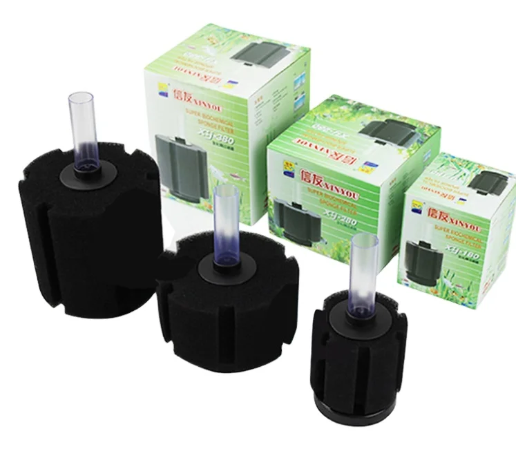 Fish Tank Aquarium Efficient Sponge Filter Aquarium Mini Cylinder Soft Biochemical Sponge Filter